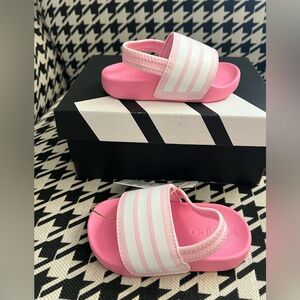Adidas Adilette Estrap Toddler Swimming Slides- Size 5K